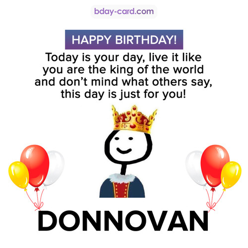 Happy Birthday Meme for Donnovan
