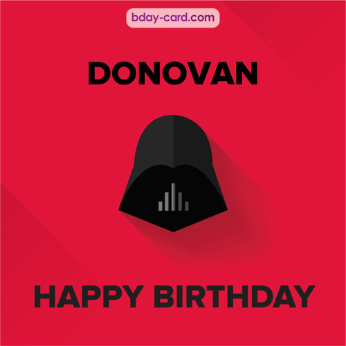 Happy Birthday pictures for Donovan with Darth Vader