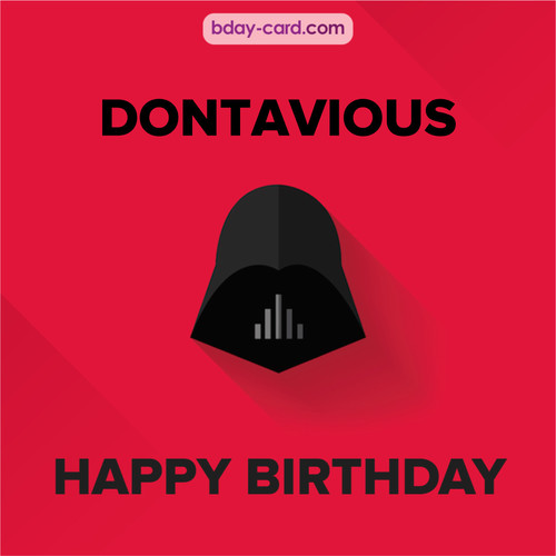 Happy Birthday pictures for Dontavious with Darth Vader