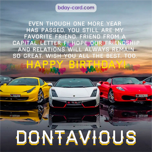 Birthday pics for Dontavious with Sports cars
