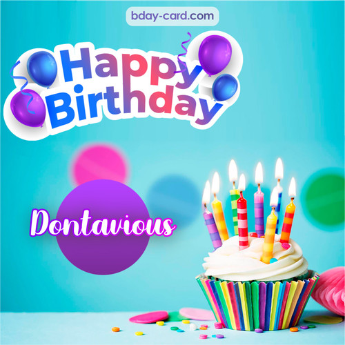 Birthday photos for Dontavious with Cupcake