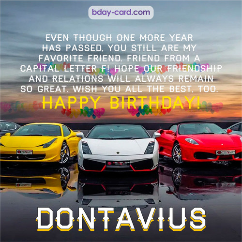 Birthday pics for Dontavius with Sports cars