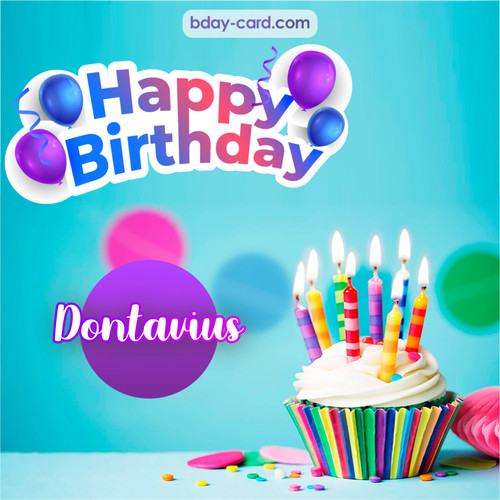 Birthday photos for Dontavius with Cupcake