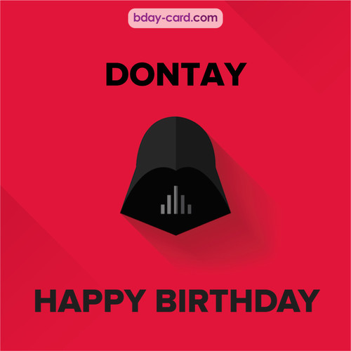 Happy Birthday pictures for Dontay with Darth Vader