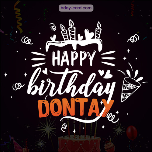 Black Happy Birthday cards for Dontay