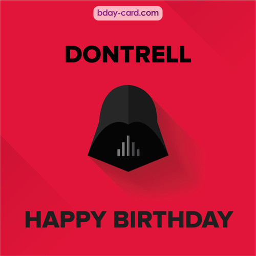 Happy Birthday pictures for Dontrell with Darth Vader