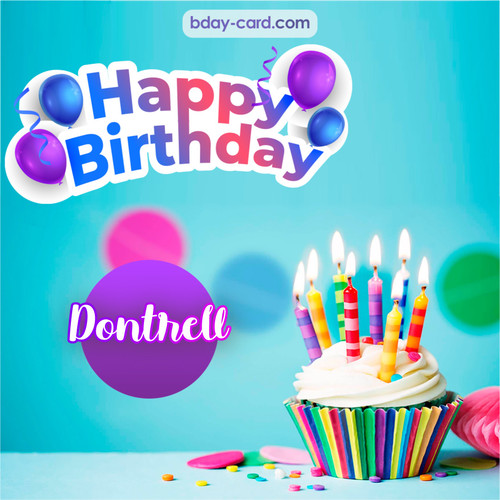 Birthday photos for Dontrell with Cupcake