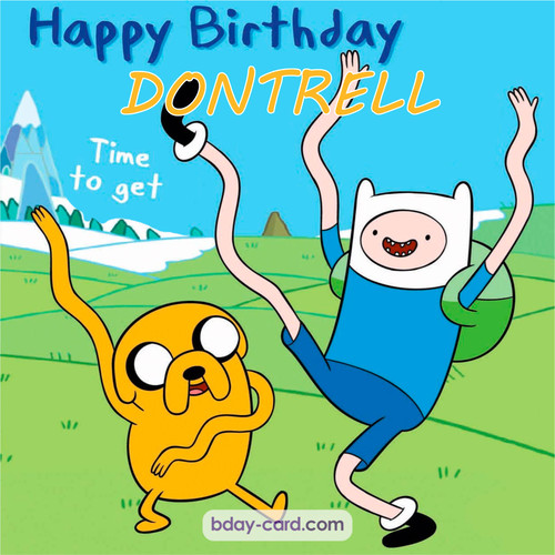 Birthday images for Dontrell of Adventure time