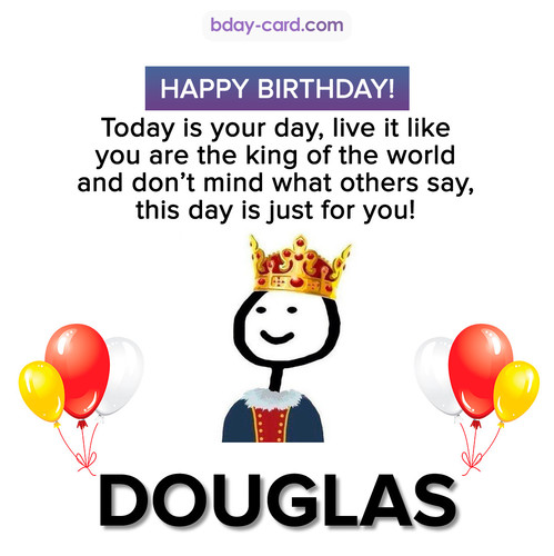 Happy Birthday Meme for Douglas