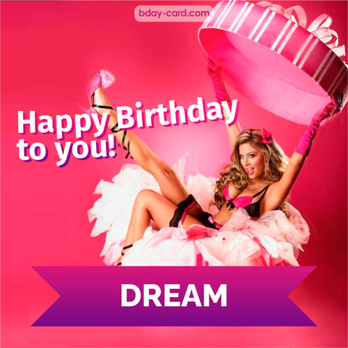 Birthday images for Dream with lady