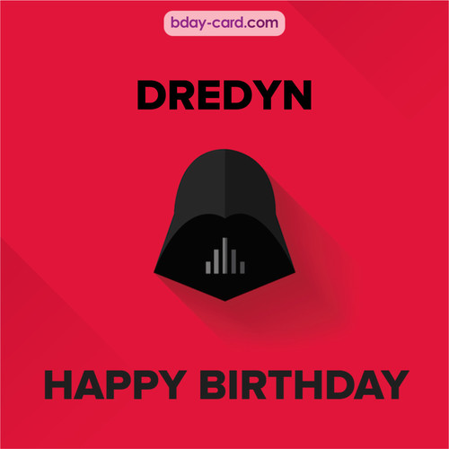 Happy Birthday pictures for Dredyn with Darth Vader