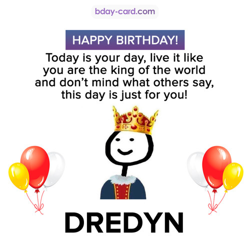 Happy Birthday Meme for Dredyn