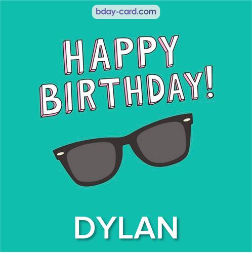 Happy Birthday pic for Dylan with glasses