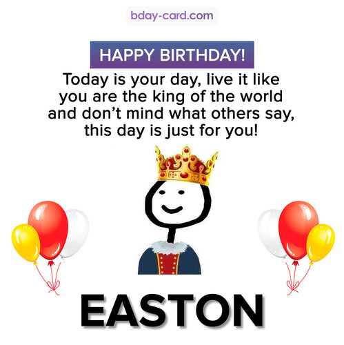 Happy Birthday Meme for Easton