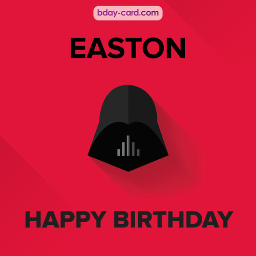 Happy Birthday pictures for Easton with Darth Vader