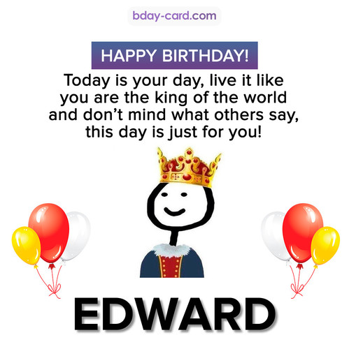 Happy Birthday Meme for Edward
