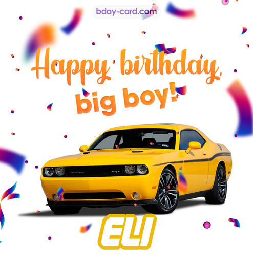 Happiest birthday for Eli with Dodge Charger