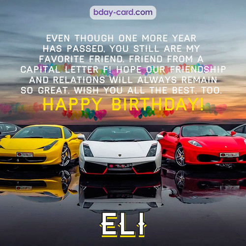 Birthday pics for Eli with Sports cars