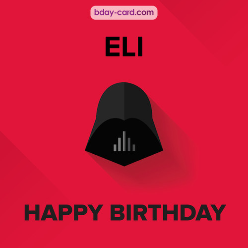 Happy Birthday pictures for Eli with Darth Vader