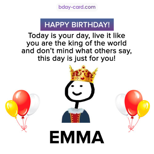 Happy Birthday Meme for Emma
