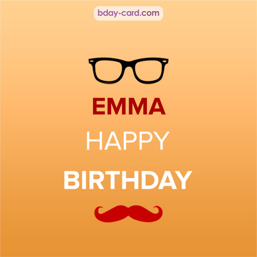 Happy Birthday photos for Emma with antennae