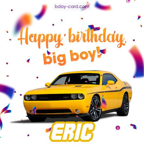Happiest birthday for Eric with Dodge Charger