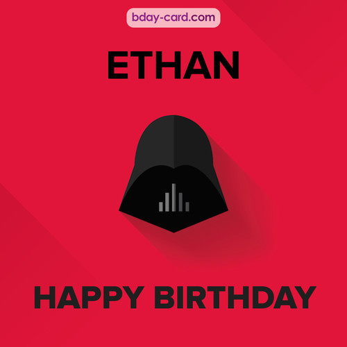 Happy Birthday pictures for Ethan with Darth Vader
