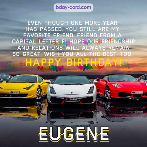 Birthday pics for Eugene with Sports cars