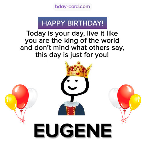 Happy Birthday Meme for Eugene