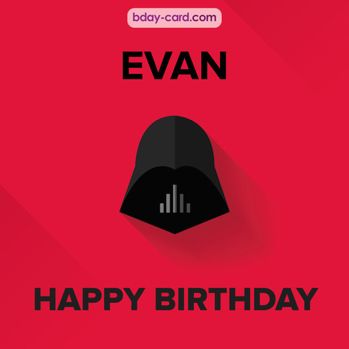 Happy Birthday pictures for Evan with Darth Vader