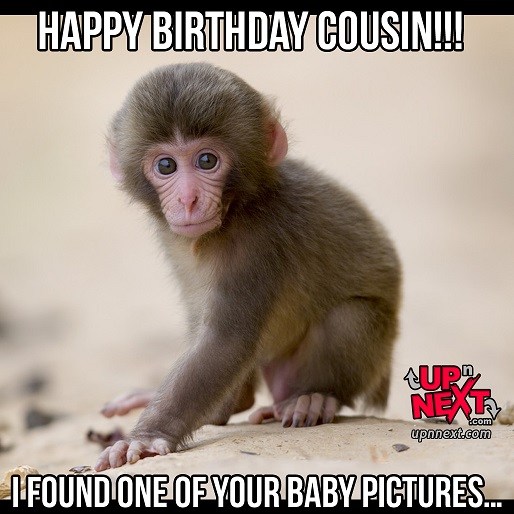 Happy Birday Cousin Meme Funny for Male and Female Cousins