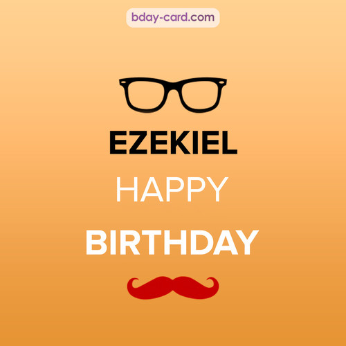 Happy Birthday photos for Ezekiel with antennae
