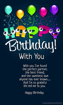 Happy birthday love poems for him cute love quotes for her