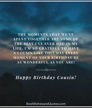 Happy Birday Cousin Quotes Wishes and Images