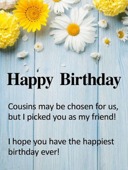 Happy Birday Cousin Quotes wi Images and Memes