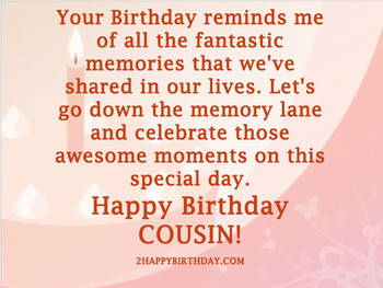 Happy Birday Cousin Wishes and Quotes HappyBirday