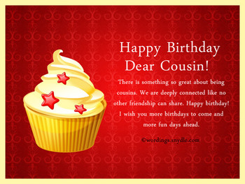 Birday Wishes For Cousin Wordings and Messages