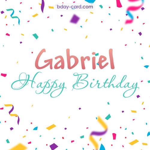 Greetings pics for Gabriel with sweets