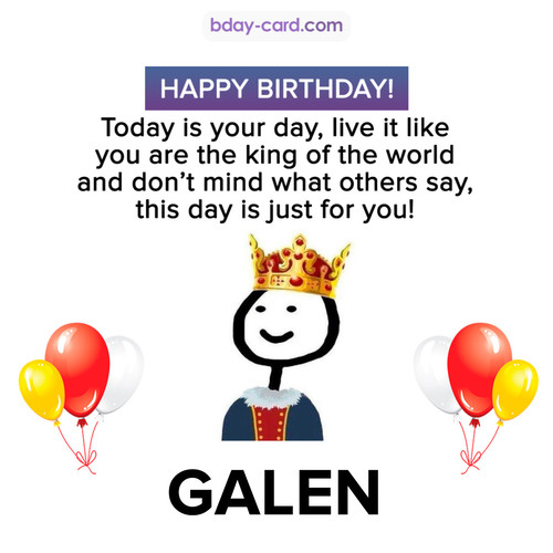 Happy Birthday Meme for Galen