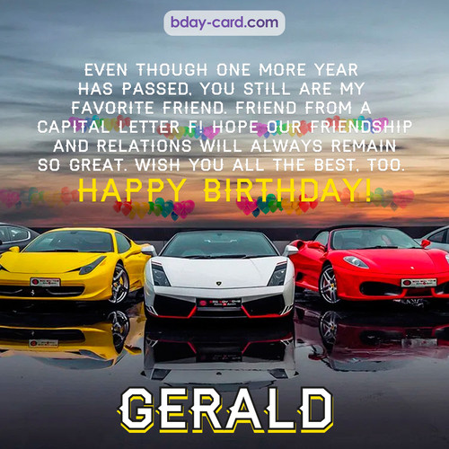Birthday pics for Gerald with Sports cars