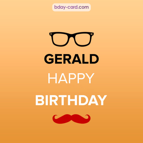 Happy Birthday photos for Gerald with antennae