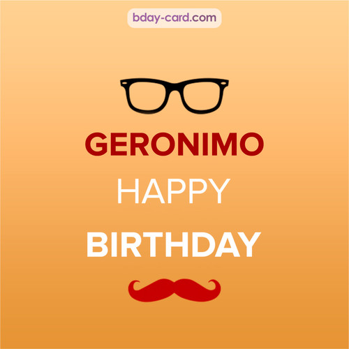 Happy Birthday photos for Geronimo with antennae