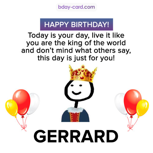 Happy Birthday Meme for Gerrard