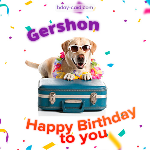 Funny Birthday pictures for Gershon