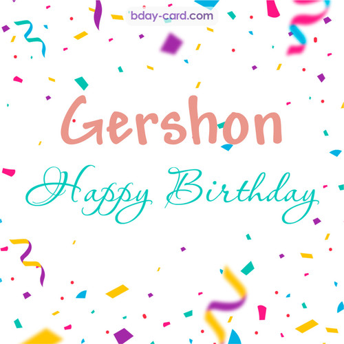 Greetings pics for Gershon with sweets