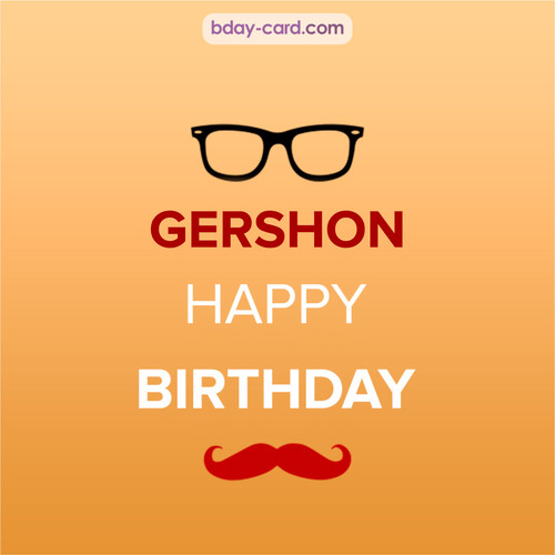 Happy Birthday photos for Gershon with antennae