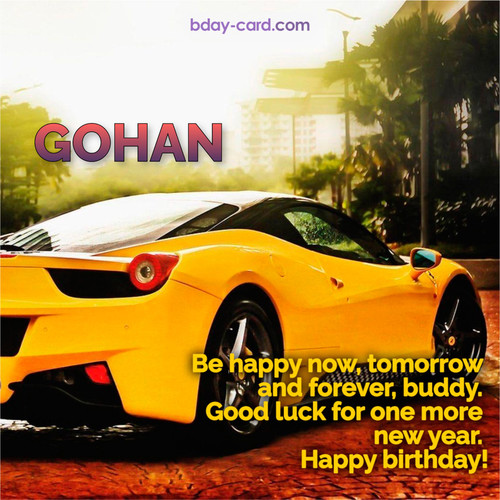 Birthday photos for Gohan with Wheelbarrow