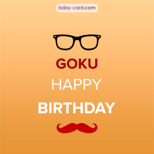 Happy Birthday photos for Goku with antennae