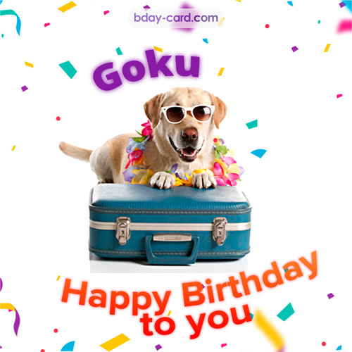 Funny Birthday pictures for Goku