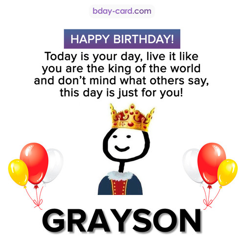 Happy Birthday Meme for Grayson